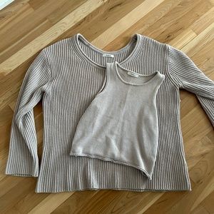 Studio Table oversized korean sweater set